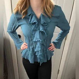 White stag woman’s blouse. Super cute color, blue/teal size 4/6
